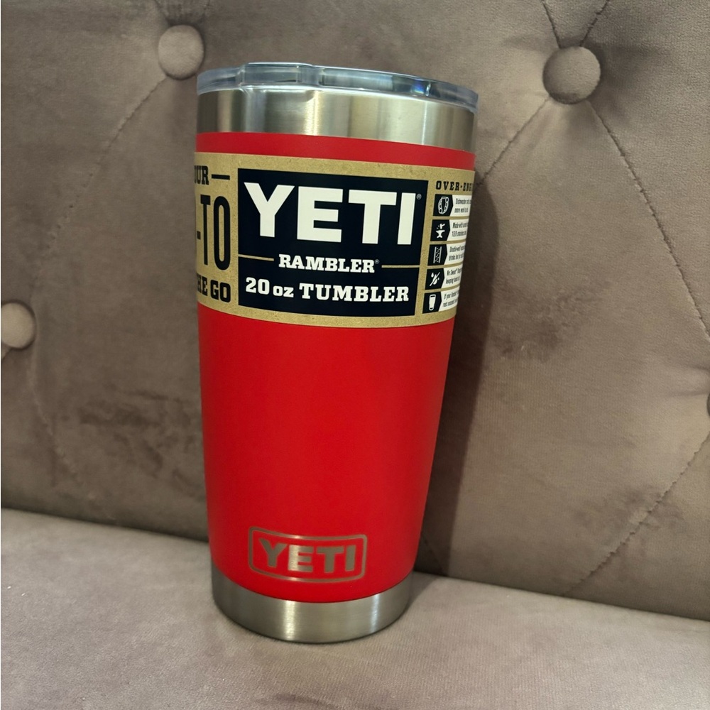 Yeti 20oz tumbler rescue red
